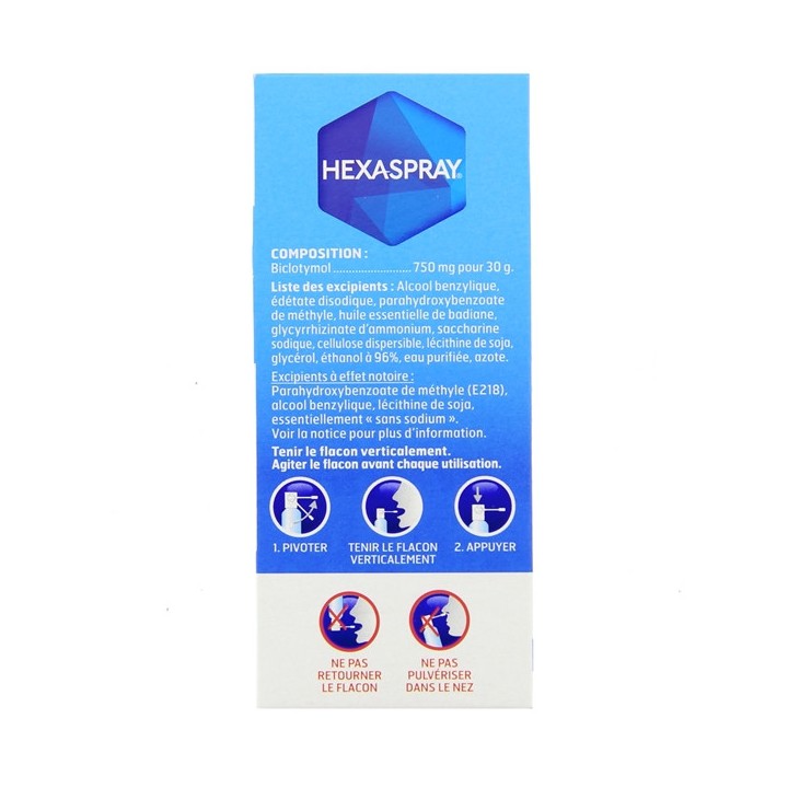 Hexaspray Collutoire, Médicament Maux de gorge - Pharmacie IllicoPharma