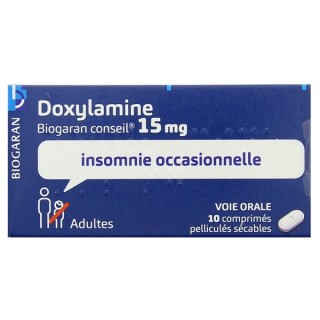 Doxylamine Biogaran 15mg 10cpr, Détente et sommeil, e-Pharmacie IllicoPharma