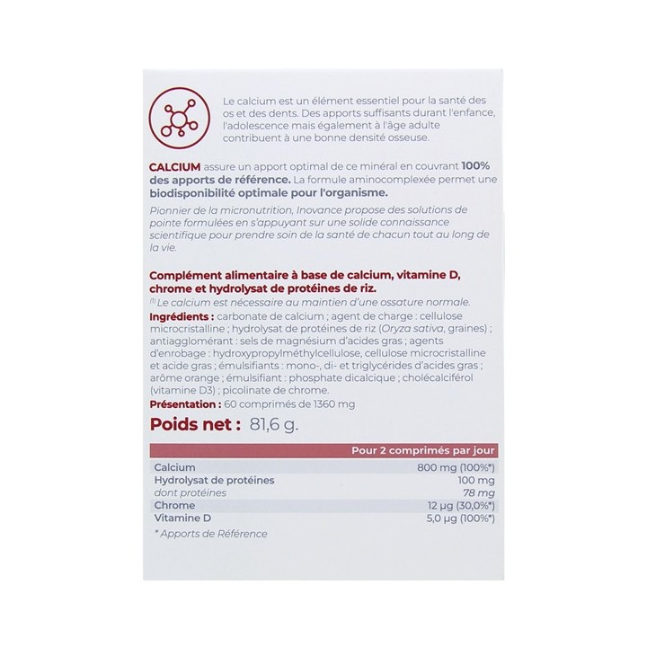 Inovance - Calcium - x60cpr - Ysonut -  IllicoPharma