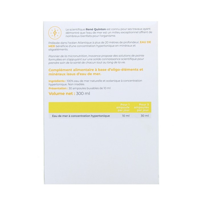 Inovance - Eau De Mer - x30 ampoules - Ysonut -  IllicoPharma