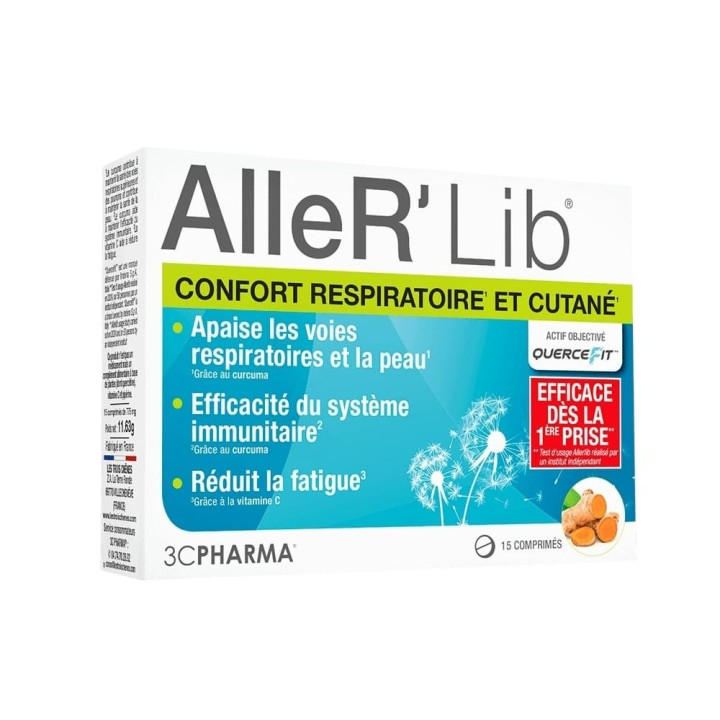 AlleR' Lib Confort Respiratoire et Cutané x15cpr 3C Pharma - IllicoPharma