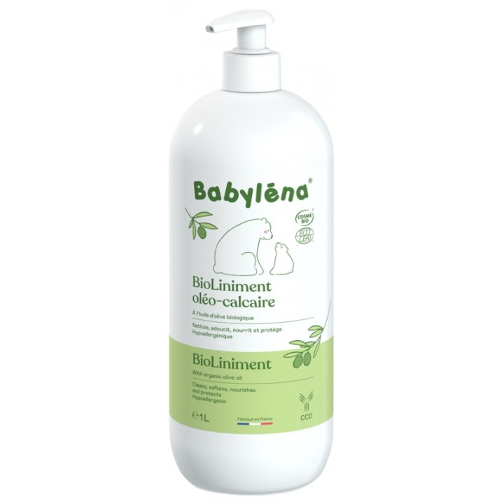 Babyléna Bioliniment Oléo-Calcaire Bio 1L - En vente chez Illicopharma