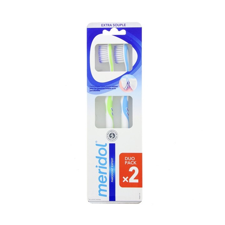 Brosse à dents Parodont Expert Extra Souple x2 - Méridol - IllicoPharma