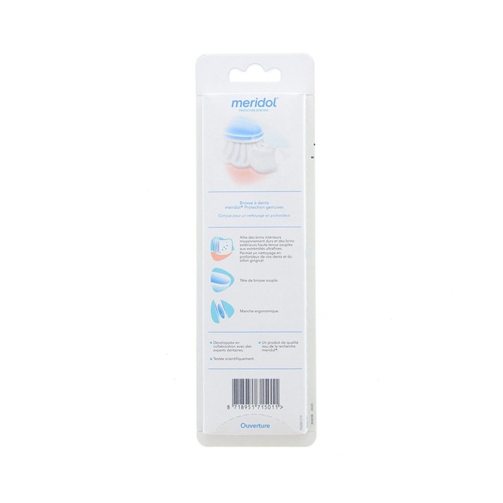 Brosse à dents Protection Gencives Médium x2 - Meridol - IllicoPharma