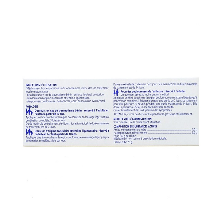 Artensium Crème 120g - Boiron - IllicoPharma