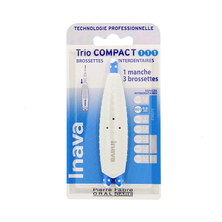 Trio Compact Brossettes Interdentaires 1/1/1 x2 Inava - IllicoPharma