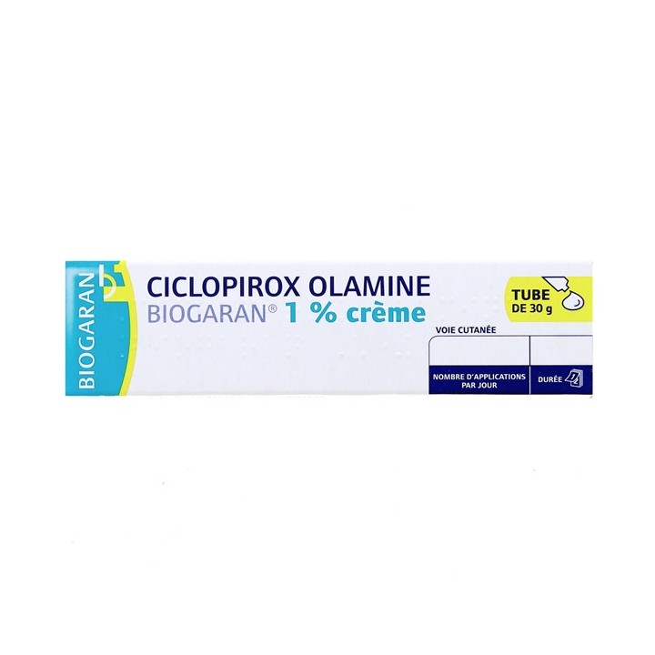 Ciclopirox Olamine Biogaran 1%, Médicament Mycoses - Pharmacie IllicoPharma