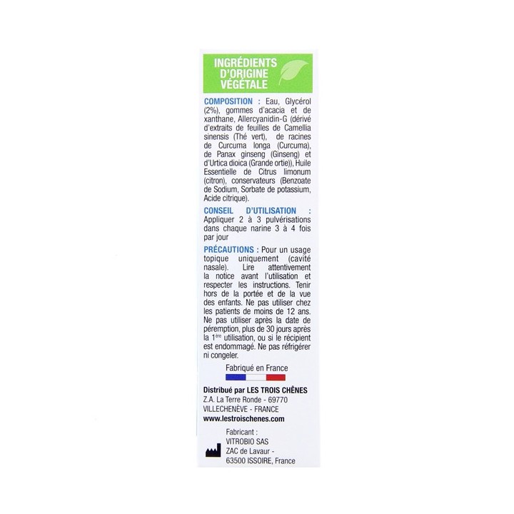 AlleR' Lib Rhinite Allergique Spray Nasal 15ml 3C Pharma - IllicoPharma