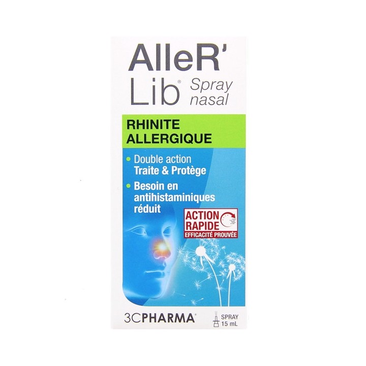 AlleR' Lib Rhinite Allergique Spray Nasal 15ml 3C Pharma - IllicoPharma