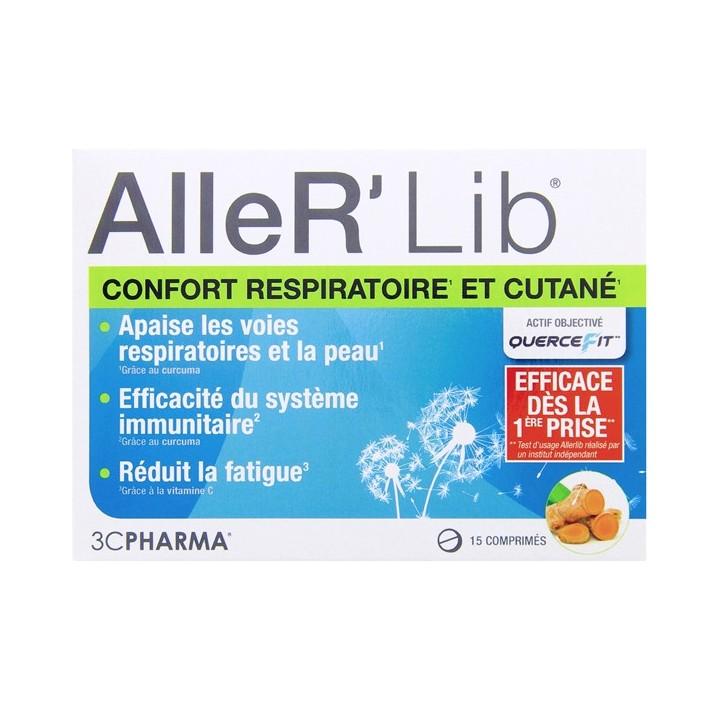 AlleR' Lib Confort Respiratoire et Cutané x15cpr 3C Pharma - IllicoPharma