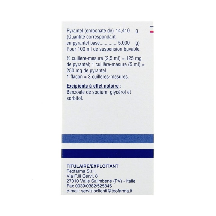 Combantrin 125mg/2,5ml 15ml, Parasites, Pharmacie en ligne IllicoPharma
