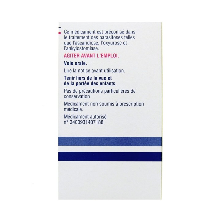 Combantrin 125mg/2,5ml 15ml, Parasites, Pharmacie en ligne IllicoPharma