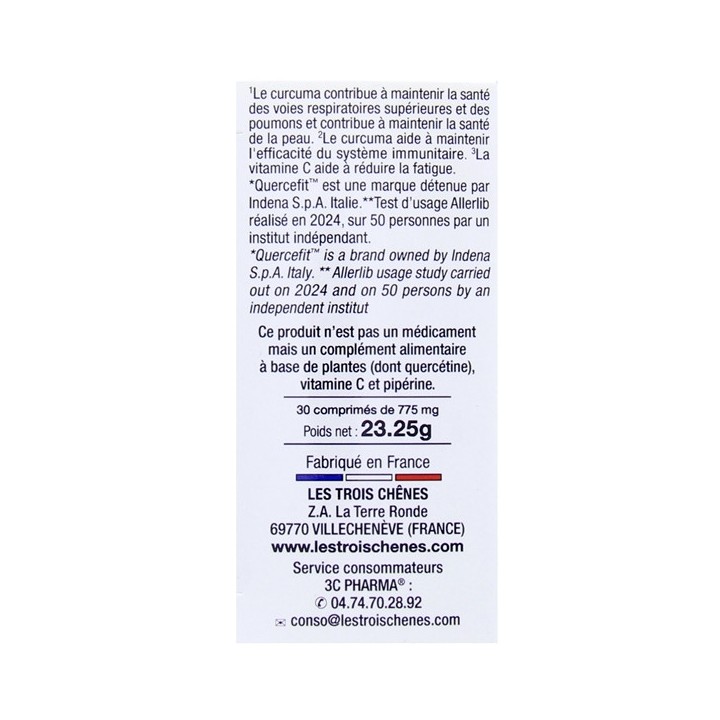 AlleR' Lib Confort Respiratoire et Cutané x30cpr - Les 3 chênes - IllicoPharma