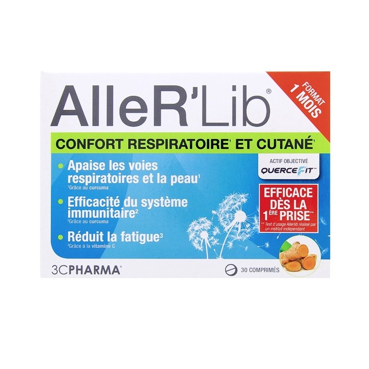 AlleR' Lib Confort Respiratoire et Cutané x30cpr - Les 3 chênes - IllicoPharma