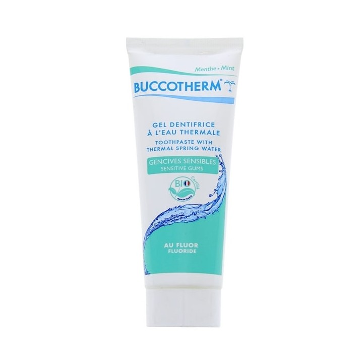 Gel Dentifrice à l'Eau Thermale Gencives Sensibles Avec Fluor Bio 75ml Buccotherm - IllicoPharma