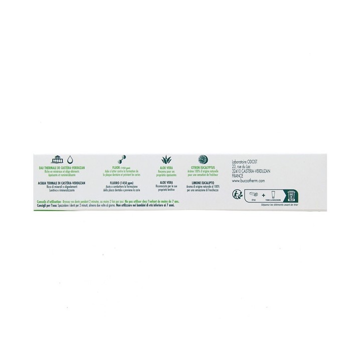 Dentifrice à l'Eau Thermale Protection Complète Bio 75ml Buccotherm - IllicoPharma