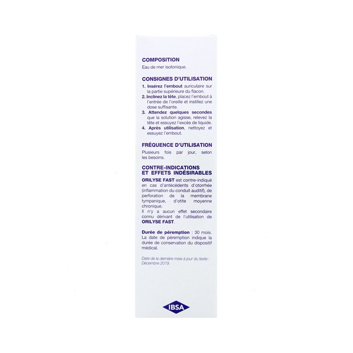 Orilyse Fast Spray Auriculaire 100ml - IllicoPharma