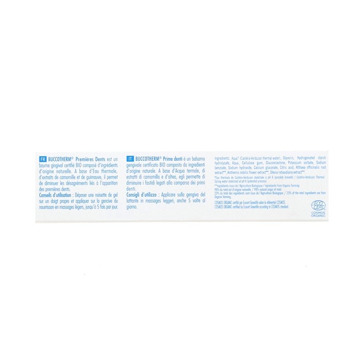 Baume Gingival à l'Eau Thermale Premières Dents Bio 50ml Buccotherm - IllicoPharma