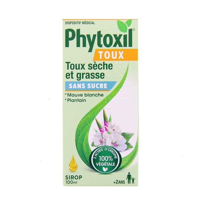 Phytoxil Toux Sèche et Grasse Sans Sucre Sirop 100 ml - IllicoPharma