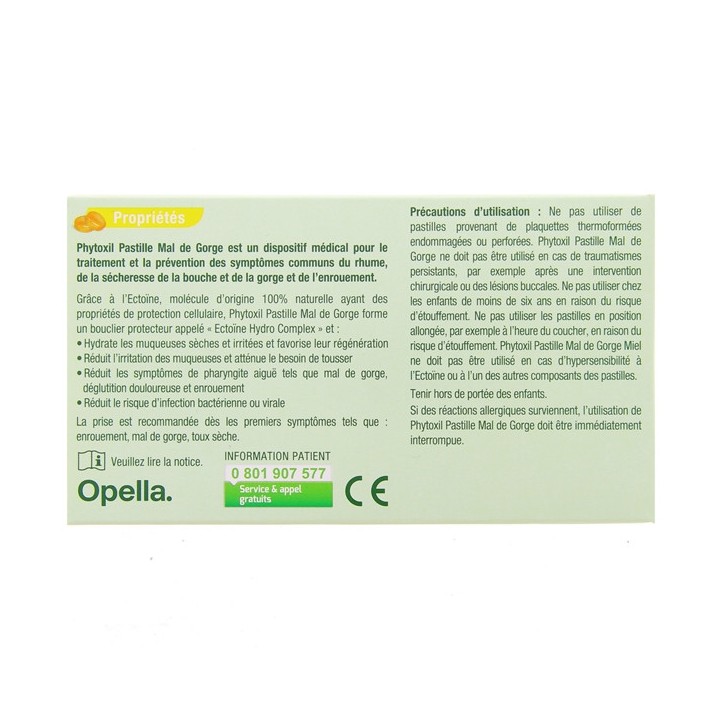 Phytoxil Mal De Gorge Sans Sucre Miel x16 pastilles - IllicoPharma
