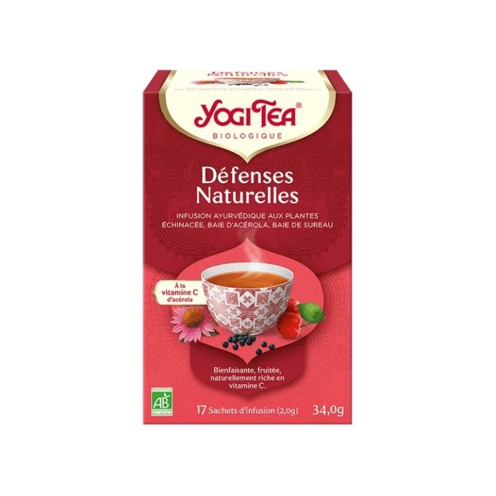 Infusion Défense Naturelle Bio x17 sachets – Yogi Tea – IllicoPharma