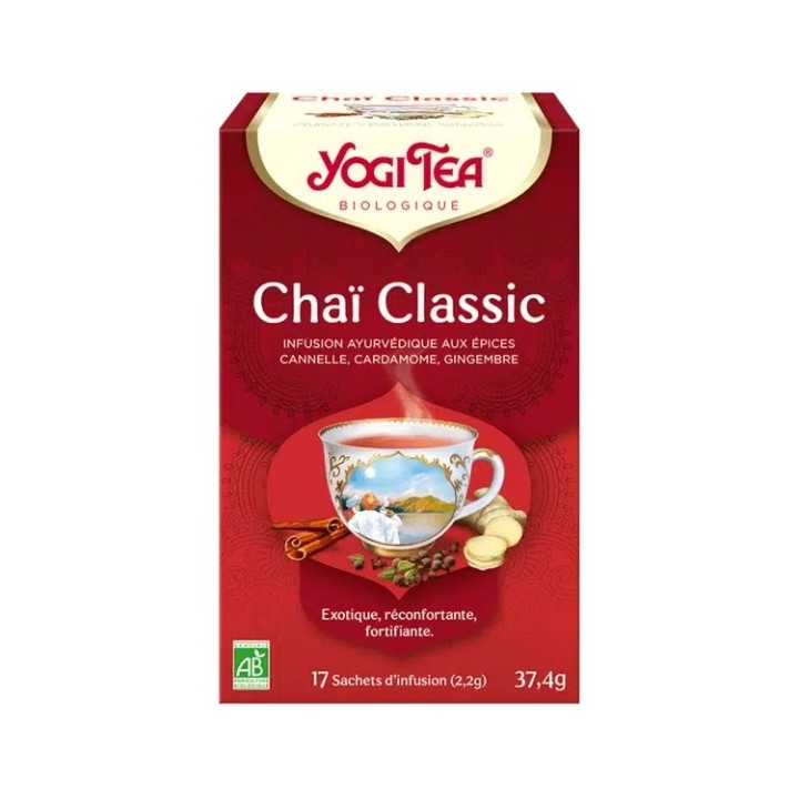 Infusion Chaï Classic Bio x17 sachets – Yogi Tea – IllicoPharma