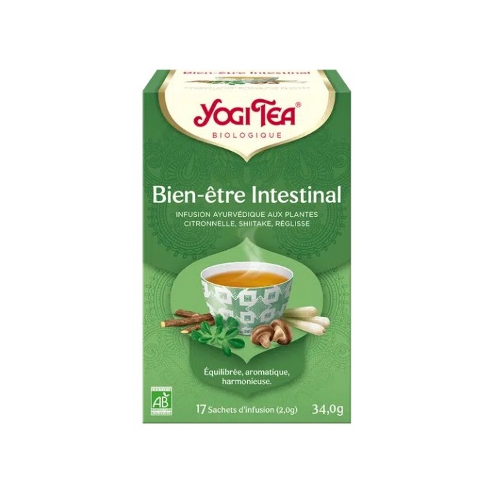 Infusion Bien-Être Intestinal Bio x17 sachets – Yogi Tea – IllicoPharma