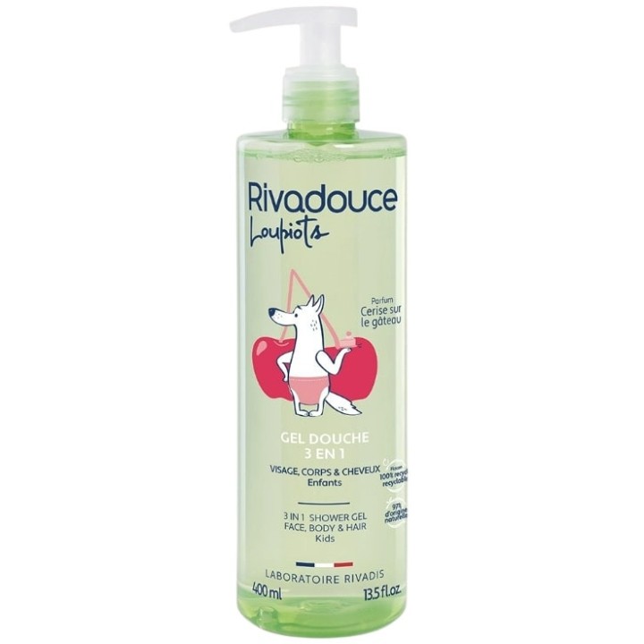 Loupiots Gel Douche 3en1 Cerise sur le Gâteau 400ml - Rivadouce - IllicoPharma