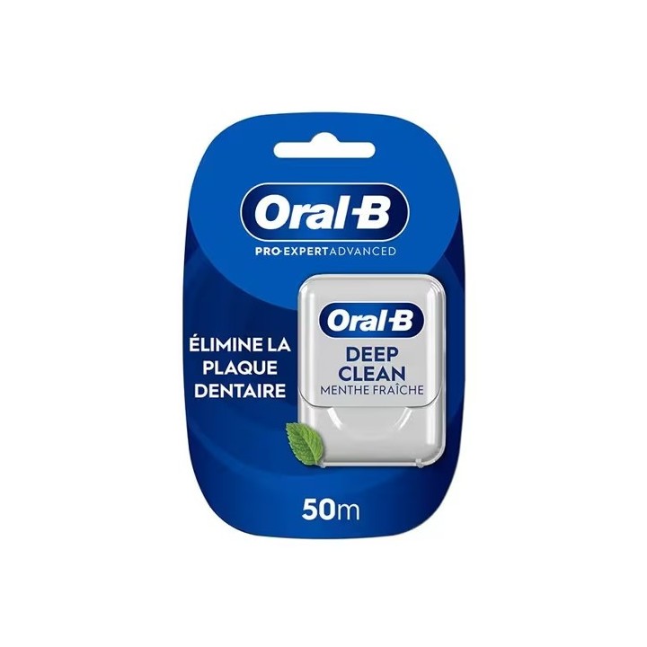 Oral-B Fil Dentaire Deep Clean Menthe Fraîche 50m - IllicoPharma