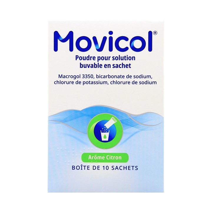 Movicol Citron 10 sachets, Constipation, Pharmacie en ligne IllicoPharma