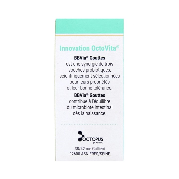 Octovita BBVia CDA Gouttes Probiotiques Bébé 6ml - IllicoPharma