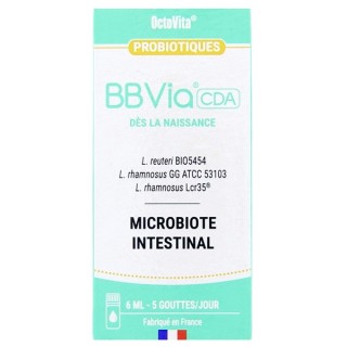 Octovita BBVia CDA Gouttes Probiotiques Bébé 6ml - IllicoPharma