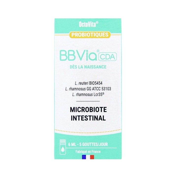 Octovita BBVia CDA Gouttes Probiotiques Bébé 6ml - IllicoPharma