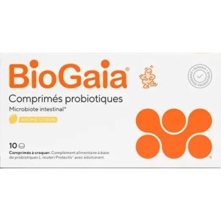 BioGaia ATB x10cpr à croquer Citron - PediAct - IllicoPharma