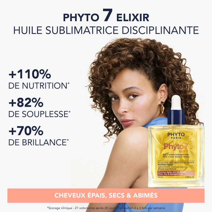 Phyto 7 Elixir Huile Sublimatrice Disciplinante 100ml Phyto - IllicoPharma