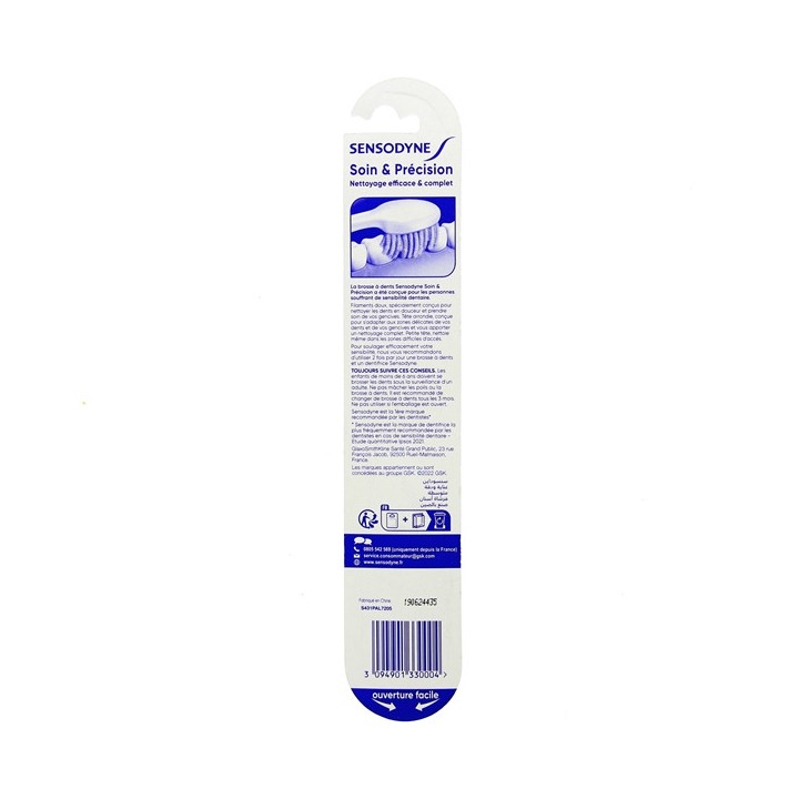 Brosse à Dents Soin & Précision Medium x1 - Sensodyne - IllicoPharma