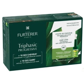 Triphasic Traitement Anti-Chute Progressive 8x5,5ml René Furterer - IllicoPharma