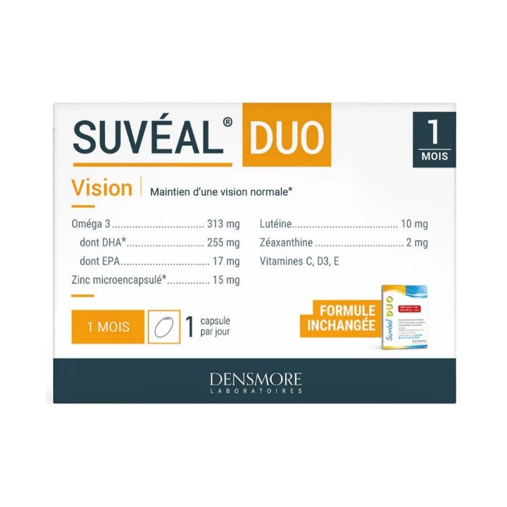 Suvéal Duo - 30 capsules - Densmore - Vision - Pharmacie en ligne IllicoPharma