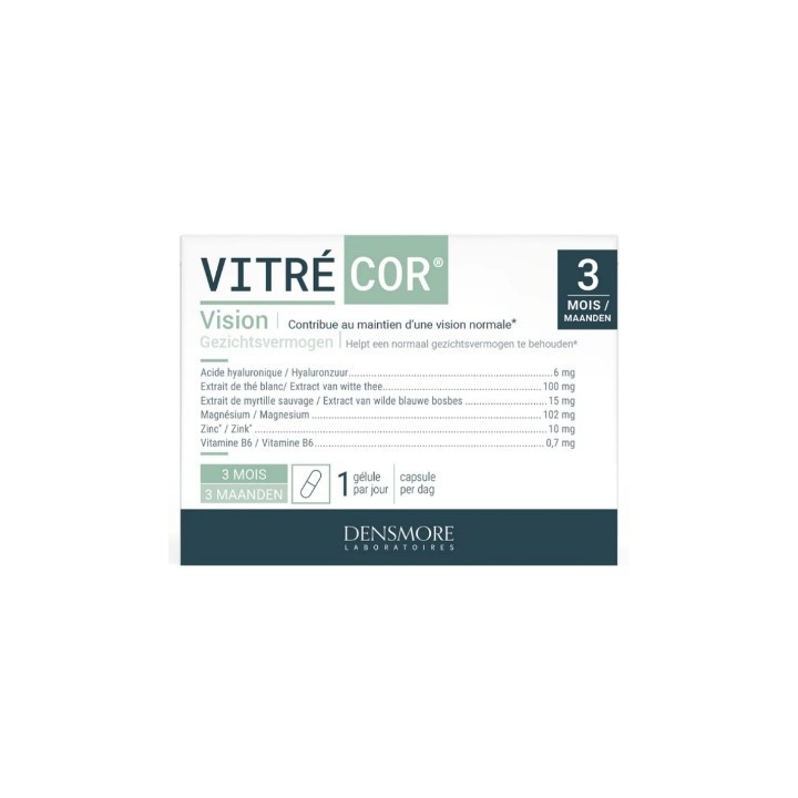 Vitrecor x90 gélules - Densmore - Vision - Pharmacie en ligne IllicoPharma