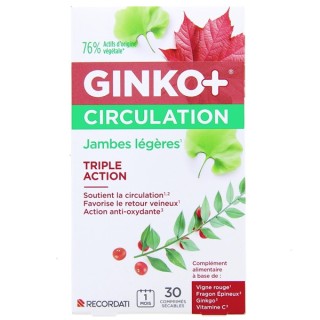 Ginko+ Circulation x30cpr Ginkor - IllicoPharma
