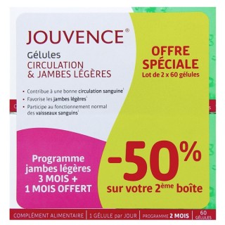 Jouvence Circulation & Jambes légères - 2x60 gélules - IllicoPharma