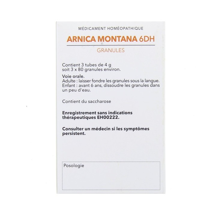 Arnica montanta 6DH granules Weleda - 3 tubes - IllicoPharma