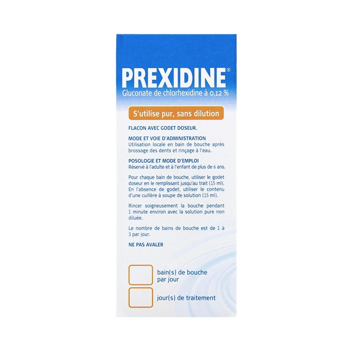 Prexidine 0,12% 200ml - Pharmacie en ligne IllicoPharma