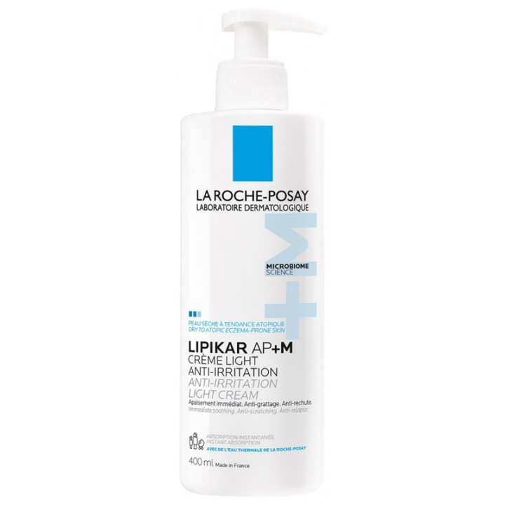 Lipikar AP+M Crème Light Anti-Irritation 400ml - La Roche-Posay - IllicoPharma