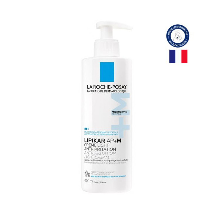 Lipikar AP+M Crème Light Anti-Irritation 400ml - La Roche-Posay - IllicoPharma
