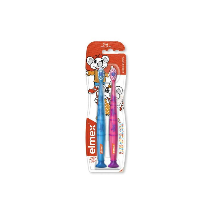 Brosse à Dents Enfants 3-6 ans x2 - Elmex - IllicoPharma