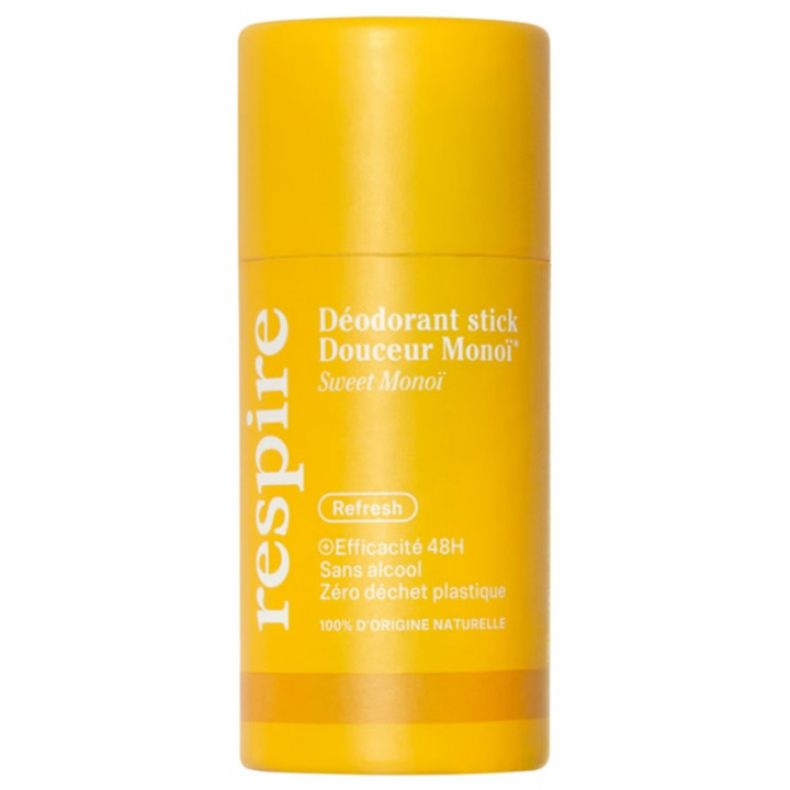 Déodorant Stick Monoï 48h 50g – Respire – IllicoPharma