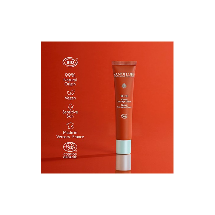 Reine Crème Anti-Âge Global Bio 40ml - Sanoflore - IllicoPharma