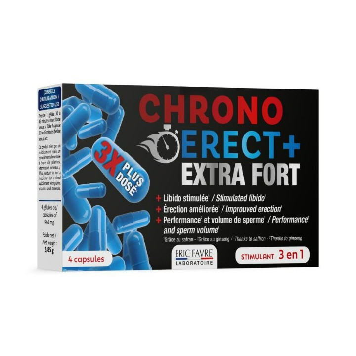 Chronoerect+ Extra Fort x4 gélules - Eric Favre - IllicoPharma