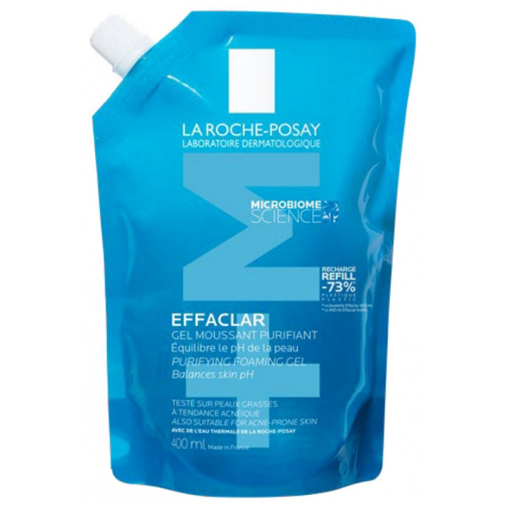 Effaclar Gel Moussant Purifiant Éco-Recharge 400ml - La Roche-Posay - IllicoPharma